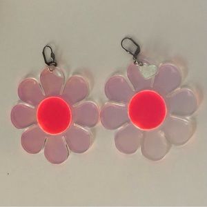 Holographic Flower Earrings